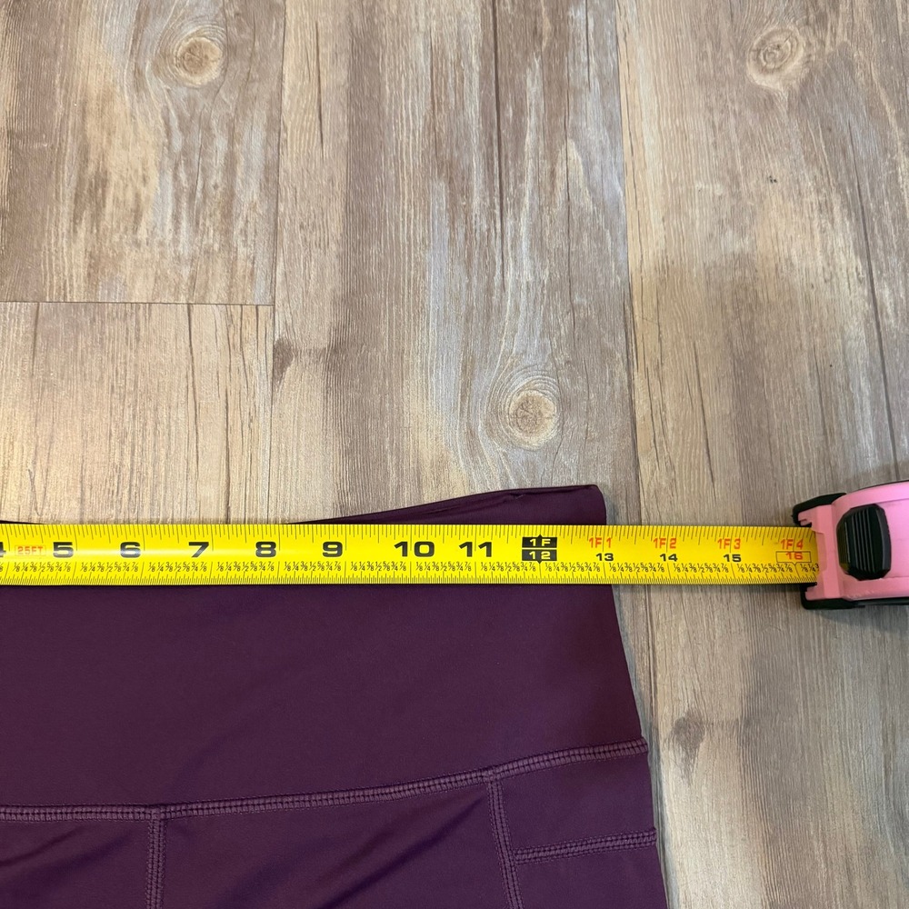 Zyia Active Purple High Waisted Pocket Crop Leggings Womens 6-8 Plum Yoga - Picture 8 of 9